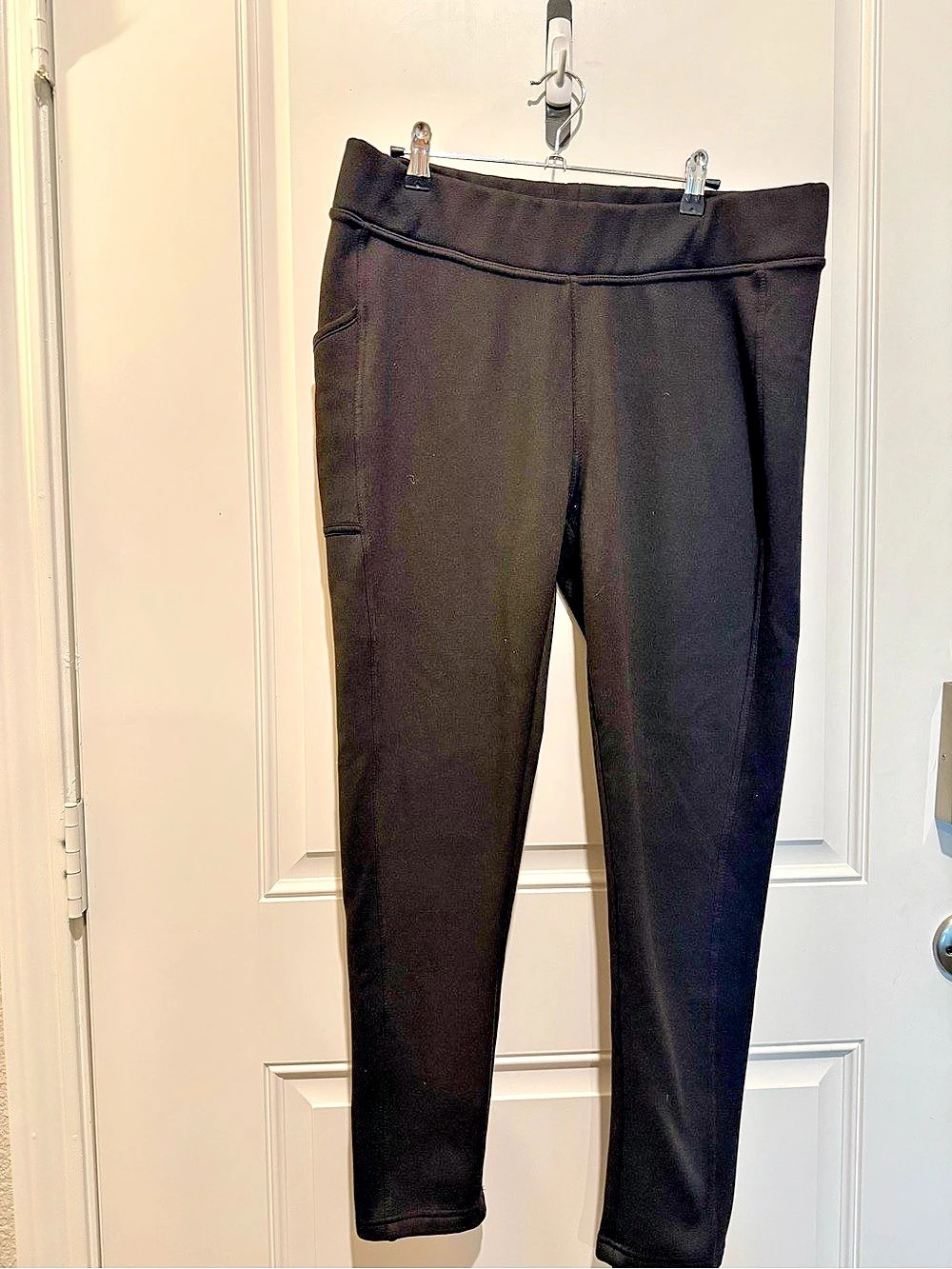 Swiss Alps Women's Faux Fur Lined Leggings Black XL